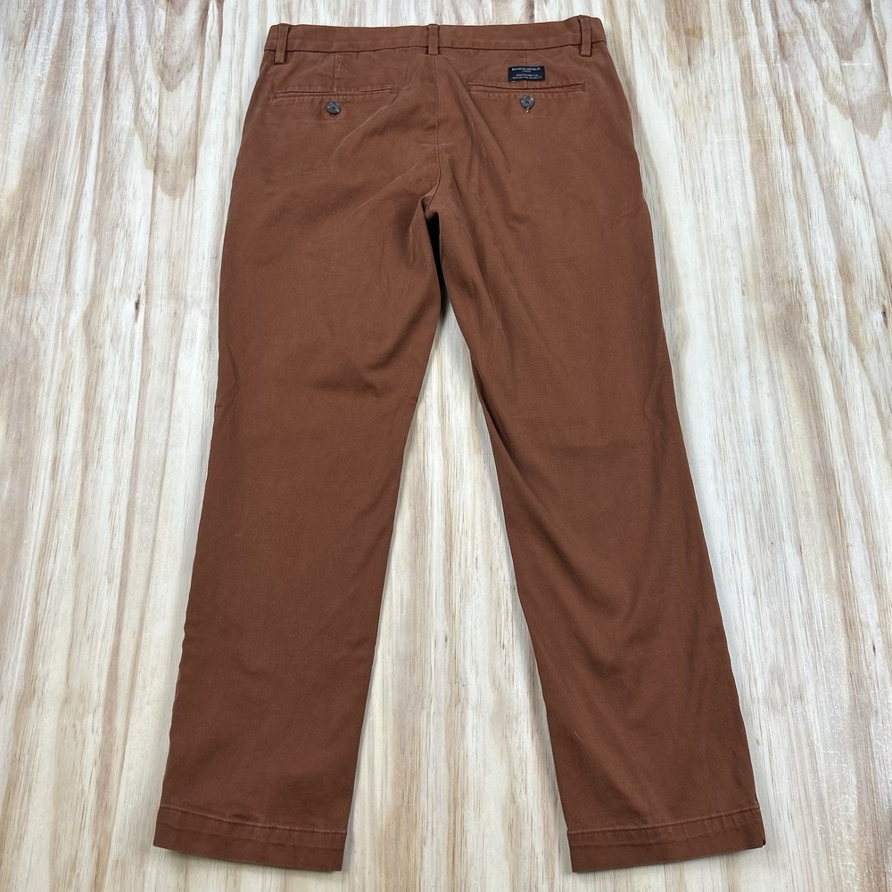 Banana Republic Men FITS 32x29 Orange Aiden Slim Fit Rapid Movement Chino Pants - Picture 4 of 10